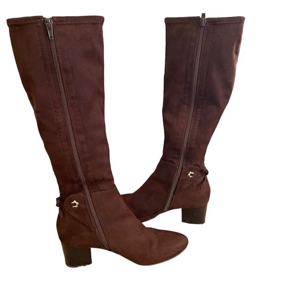 Charter Club | Jaccque Tall Stretch Boot in Chocolate Color, Size 7.5 - Picture 4 of 7
